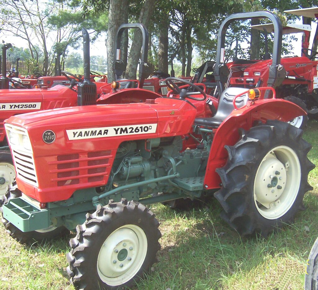 BoldBids Industry Appraisals — Certified Equipment Valuation for Estate Sales & Probate Yanmar YM‑2610D tractors with ROPS used to represent BoldBids Houston industry appraisals, estate sales, and probate‑related equipment valuation